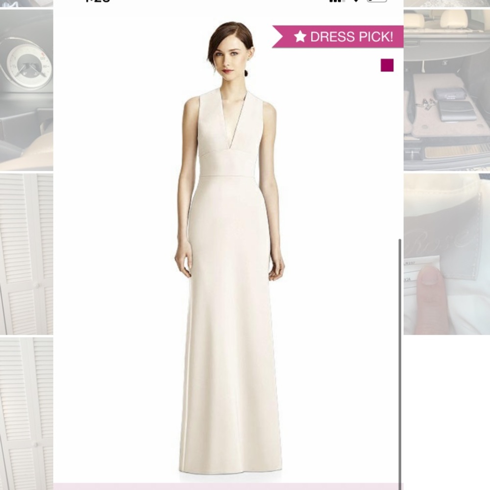 Lela Rose Ivory Crepe LR237 Dress